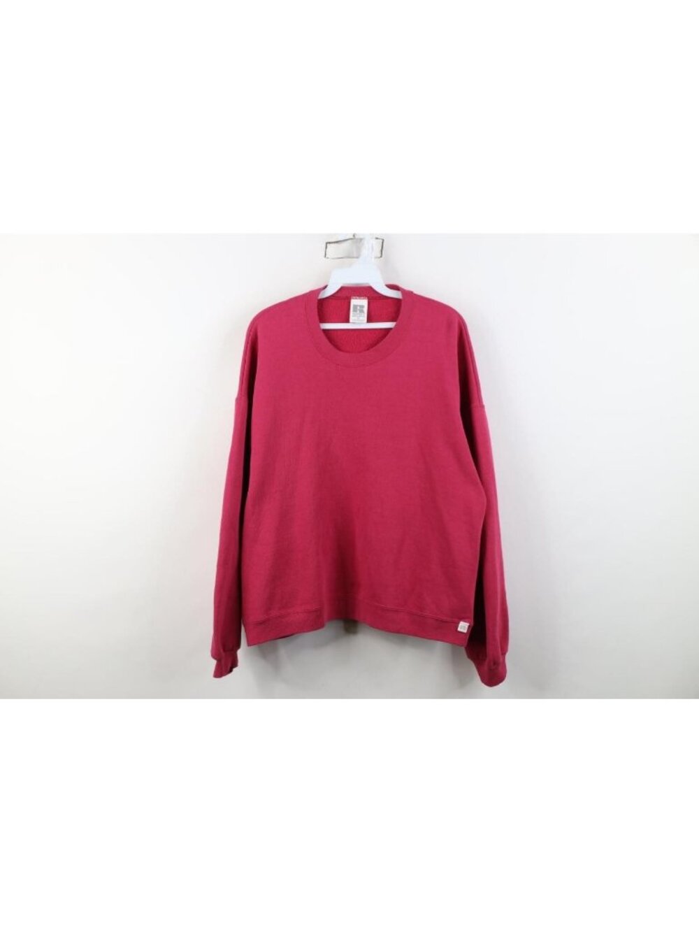 Vintage 90s Russell Athletic Womens XL Faded Blank Boxy Fit Crewneck Sweatshirt